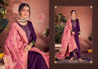 Aroos by Triple A pure jam silk cotton unstitched dress material catalogue at low rate dress material catalogs