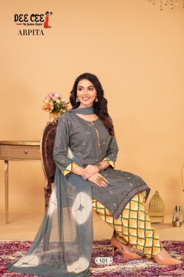 Arpita by Deecee Aline kurti with fancy pant and dupatta catalogue at affordable rate readymade suit catalogs