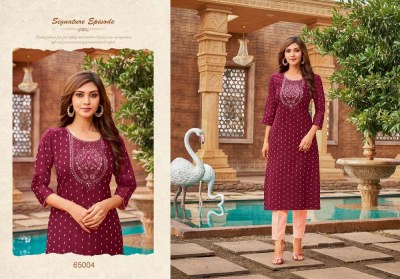 Artio by Kapil Trendz Amory vol 8 Modal silk Embroidery work Kurti catalogue  kurtis catalogs