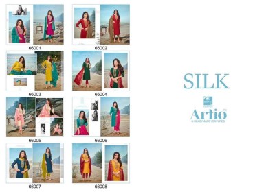 Artio by Kapil Trendz presents Silk Kurti pant dupatta set wholesale Kurti catalogue  kurtis catalogs