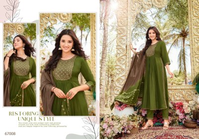 Artio by kapil trendz has luanched spring roll nyra cut kurti with pant and dupatta set at wholesale rate kurtis catalogs