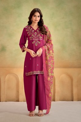 Artridhs lunch Pure Heavy Gaji Silk khatli work readymade suit catalogue at affordable rate wholesale catalogs