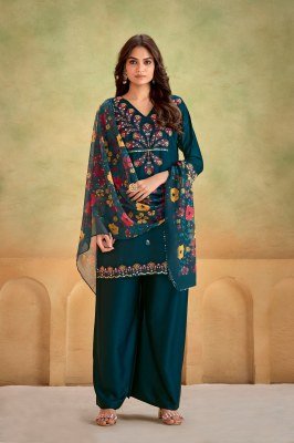 Artridhs lunch Pure Heavy Gaji Silk khatli work readymade suit catalogue at affordable rate readymade suit catalogs