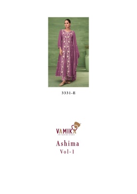 Ashima vol 1 by Vamika Heavy Blooming georgette work readymade suit catalogue at affordable rate readymade suit catalogs