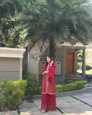 Astha Collection AC 7042 Readymade Suit Heavy Blooming Faux Georgette Sharara Dupatta Festival Wear readymade suit catalogs