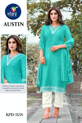 Austin by pic and choose heavy reyon top bottom and dupatta catalogue at affordable rate pic and choose