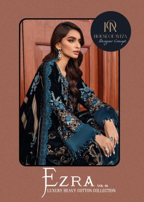 Ayeza Ezra Vol 1 Heavy Karachi Cotton Pakistani Suits Wholesale Rate  pakistani suit catalogs