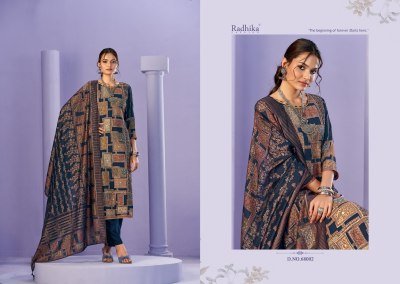 Azara Beauty Silk Vol 3 Unstitched Premium Modal Muslin Suit Set Foil And Handwork  Diamond Pant And Latkan Box Pallu Dupatta Wholesale dress material catalogs