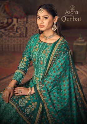 Azara by Qurbat zam cotton designer digital printed unstitched dress material catalogue at low rate Azara