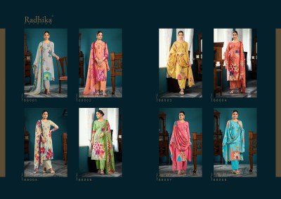 Azara by meera cambric cotton printed unstitched suit catalogue at low rate salwar kameez catalogs