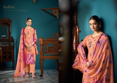 Azara by meera cambric cotton printed unstitched suit catalogue at low rate salwar kameez catalogs