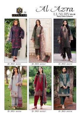 Azara vol 6 by Keval fab Exclusive cotton printed unstitched dress material catalogue with low price dress material catalogs