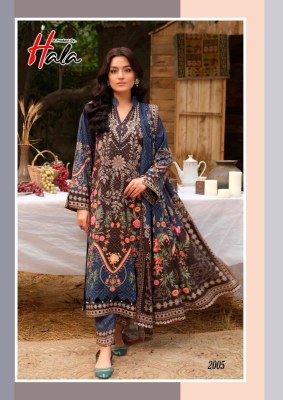 Azure vol 2 by Hala Pure Lawn Cotton Karachi Printed dress material collection with low rate salwar kameez catalogs