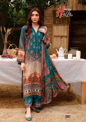 Azure vol 2 by Hala Pure Lawn Cotton Karachi Printed dress material collection with low rate salwar kameez catalogs