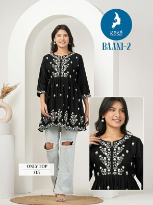 Baani 2 by Kaya Super Quality Reyon embroidered western wear collection at wholesale rate western wear catalogs