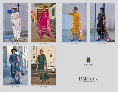 Bahaar by Kailee Fashion Designer thread embroidered readymade suit catalogue at affordable rate  readymade suit catalogs