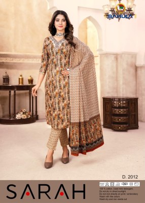 Bahula by Sara cotton printed readymade kurti pant and dupatta catalogue at affordable rate readymade suit catalogs