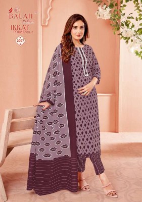 Balaji Ikkat Prime Vol 2 cotton Kurti Pant With Dupatta set Readymade suits catalogue wholesaler  kurtis catalogs