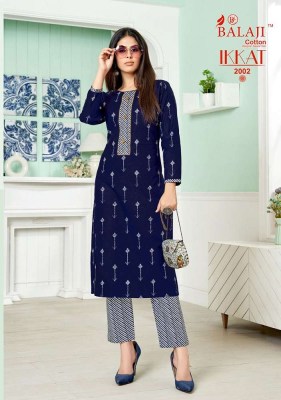 Balaji Ikkat Vol  2 Kurti With Pant set Wholesale Kurti catalogue   kurtis catalogs