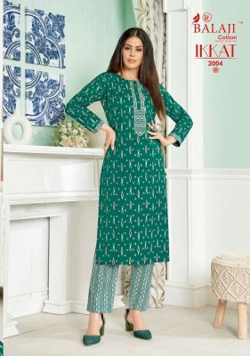 Balaji Ikkat Vol  2 Kurti With Pant set Wholesale Kurti catalogue   kurtis catalogs