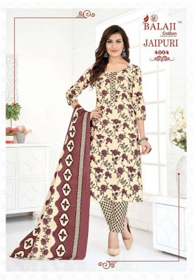 Balaji Jaipuri Vol 4 Kurti Pant With Dupatta set catalogue wholesale  kurtis catalogs