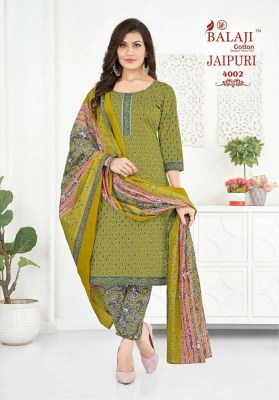 Balaji Jaipuri Vol 4 Kurti Pant With Dupatta set catalogue wholesale  kurtis catalogs