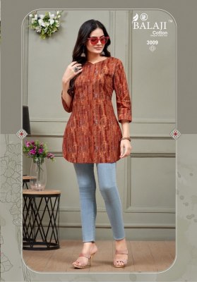 Balaji by Omisha Vol 3 fancy top with pure cotton fancy short tops catalogue at affordable rate western wear catalogs