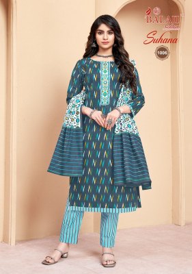 Balaji by Suhana Vol 1 Pure Cotton Printed unstitched Dress Material catalogue at low rate salwar kameez catalogs