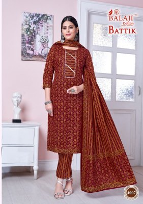 Balaji by battik art work vol 4 fancy kurti pant and dupatta  kurtis catalogs