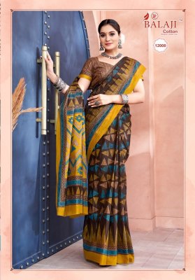 Balaji cotton by Leelavathi Vol 12 newly lunch pure cotton printed saree catalog only on amaviexpo sarees catalogs