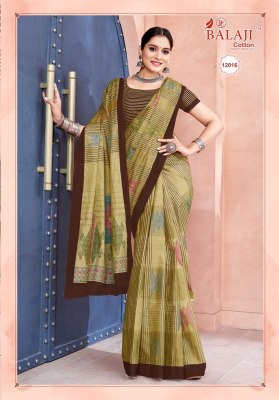 Balaji cotton by Leelavathi Vol 12 newly lunch pure cotton printed saree catalog only on amaviexpo sarees catalogs