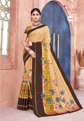 Balaji cotton by Leelavathi Vol 12 newly lunch pure cotton printed saree catalog only on amaviexpo sarees catalogs