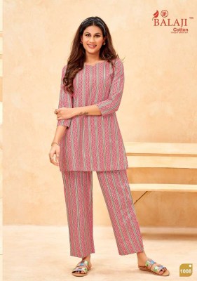 Balaji cotton new launch maryam pure cotton printed Kurti with pants set catalogue wholesaler  kurtis catalogs