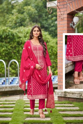 Banarasi by OSSM fancy hand work designer kurti pant and dupatta catalogue at affordable rate readymade suit catalogs