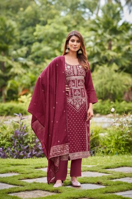 Banarasi by OSSM fancy hand work designer kurti pant and dupatta catalogue at affordable rate readymade suit catalogs