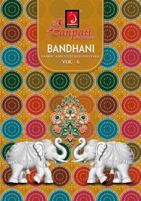 Bandhani vol 6 by ganpati pure cotton printed unstitched dress material catalogue at affordable rate dress material catalogs