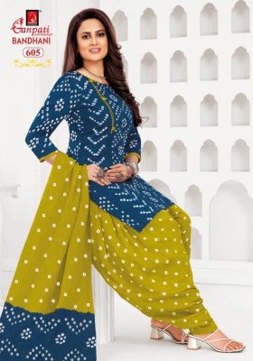 Bandhani vol 6 by ganpati pure cotton printed unstitched dress material catalogue at affordable rate dress material catalogs