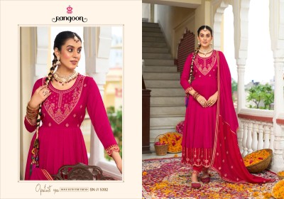 Banno  by Rangoon exclusive silk hand mirror anarkali suit catalogue at amaviexpo fancy Anarkali suit catalogs