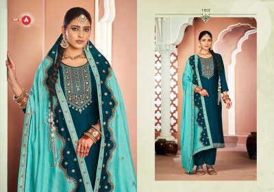 Barbie by Triple A Silk with work unstitched dress material catalogue at affordable rate salwar kameez catalogs