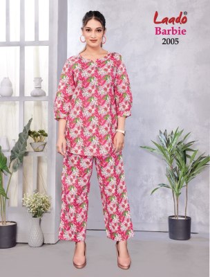 Barbie vol 2 by Laado Pure cotton printed co ord set collection with affordable rate co ord set catalogs