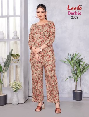 Barbie vol 2 by Laado Pure cotton printed co ord set collection with affordable rate co ord set catalogs