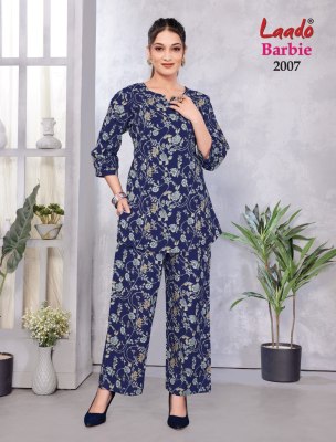 Barbie vol 2 by Laado Pure cotton printed co ord set collection with affordable rate co ord set catalogs