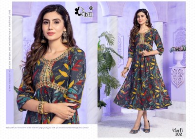 Barfi by kinti heavy capsule foil print sequence kurti cataloge at wholesale rate  kurtis catalogs