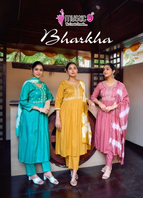 Barkha vol 1 by Mystic 9 Premium Cotton embroidered Readymade suit in wholesale rate  wholesale catalogs