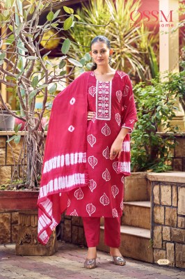 Batik vol 2 by OSSM premium batik cotton printed kurti pant and dupatta catalogue at low rate readymade suit catalogs