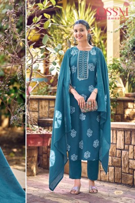 Batik vol 2 by OSSM premium batik cotton printed kurti pant and dupatta catalogue at low rate readymade suit catalogs