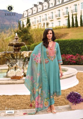 Begum vol 7 by Kailee fashion Designer Thread work readymade suit catalogue at low rate readymade suit catalogs