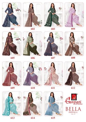 Bella Patiyala Vol 06 by Ganpati Exclusive dress material collection with meta keyword dress material catalogs