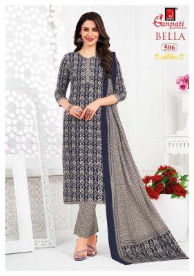 Bella vol 5 by Ganpati exclusive designer cotton printed kurti pant and dupatta catalogue at low rate readymade suit catalogs