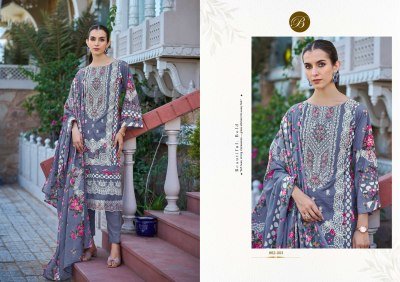 Belliza Designer Studio Almarina Vol 4 Pure Cotton Suit Set with Heavy Embroidery  Mal Mal Dupatta Unstitched Wholesale dress material catalogs